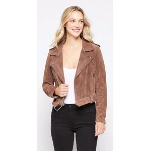 Blank nyc Brynlee real suede Moto Jacket